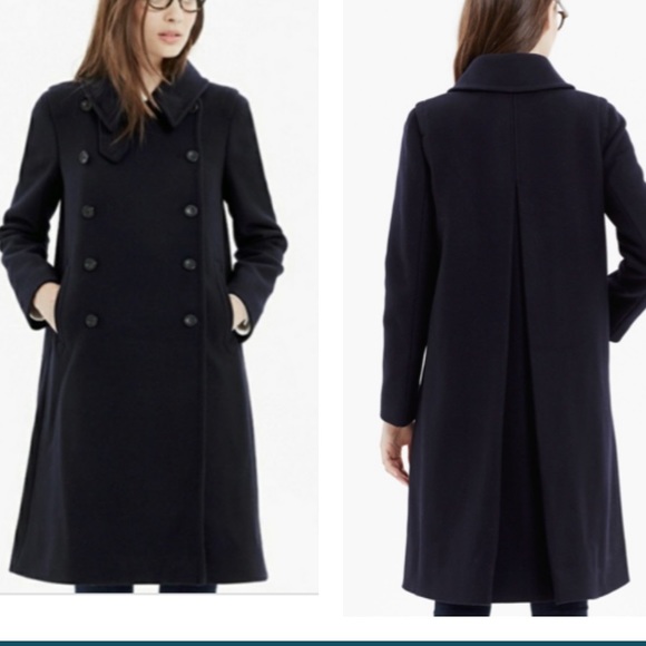 Madewell Jackets & Coats Madewell Navy Military 96s Style Swing Pea